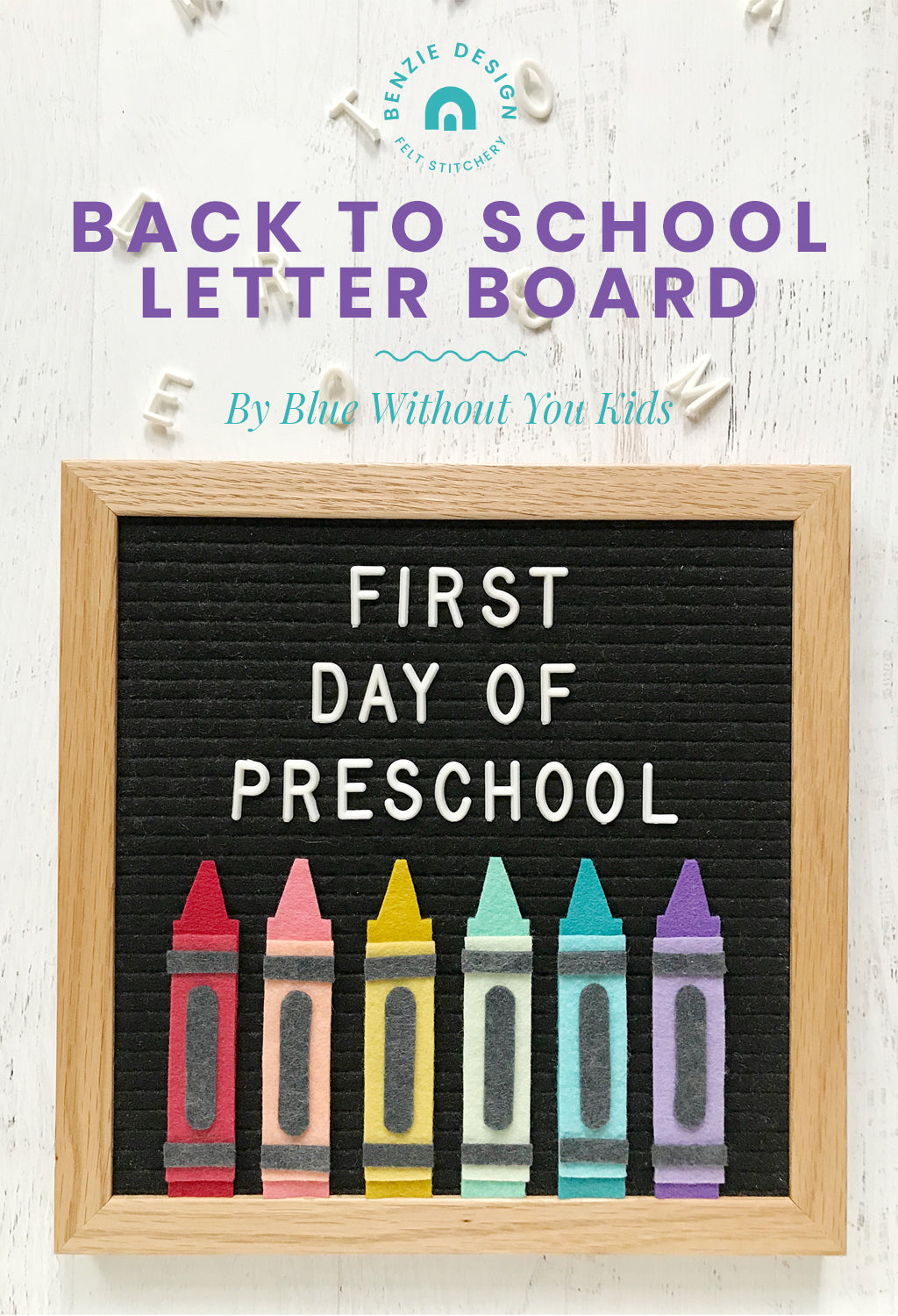 Colorful Rectangular Bulletin Board Banner Letters - Print Your
