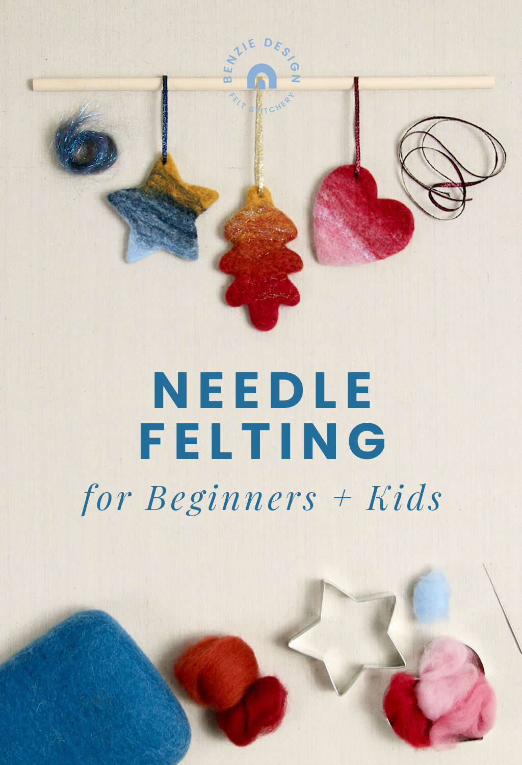 Needle Felting Kit Beginner DIY Craft Kit for Adults Christmas
