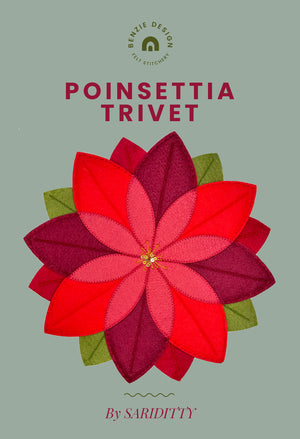 Felt Poinsettia Trivet Tutorial
