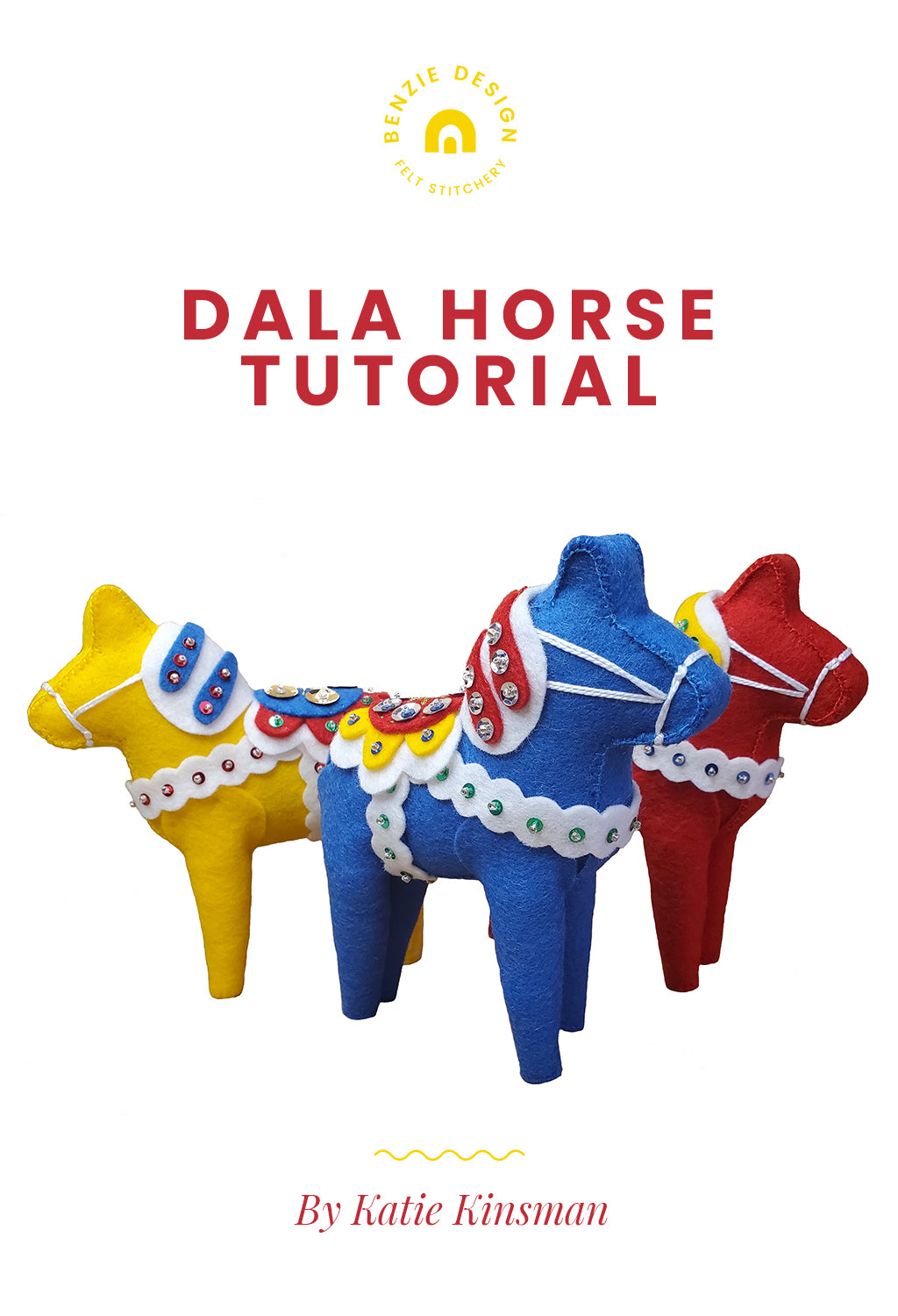 Dala Horse Ornament Tutorial – Benzie Design dala-horse-ornament-tutorial-benzie-design