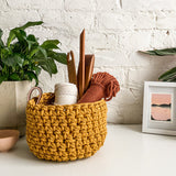 Chelsea Rope Basket with Leather Handle Kit