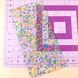 Acrylic Ruler in Confetti, 6" x 12"
