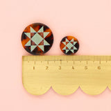 Quilt Star Buttons
