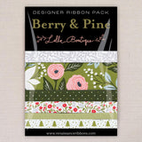 Berry and Pine in Winter, Renaissance Ribbons