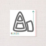 Candy Corn, Stitchable Deep Etch Die