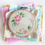 Circle of Flowers, 4" Embroidery Kit