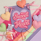 Sweet Heart Script, Deep Etch Die