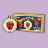 I'm Berry Grateful, Matchbox Cross Stitch Kit