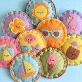 It Felt Like Summer Felt Ornaments