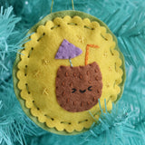 It Felt Like Summer Felt Ornaments