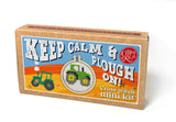 Keep Calm and Plough On, Matchbox Cross Stitch Kit