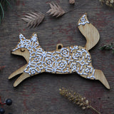Fox, Stitched Ornament Kit