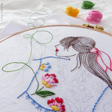 Folklore Lady, 6" Embroidery Kit