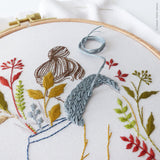 Autumn Lady, 6" Embroidery Kit