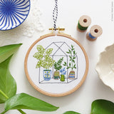 Tiny Greenhouse, 4" Embroidery Kit