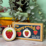 I'm Berry Grateful, Matchbox Cross Stitch Kit