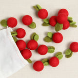 Red Berry, Felted Fruit