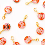 Round Quilt Star, Zipper Charm