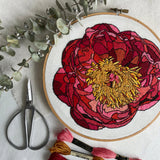 Peony, Embroidery Kit