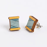 Bobbin, Wooden Earrings