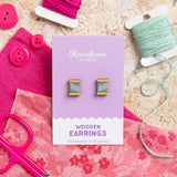 Bobbin, Wooden Earrings