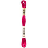 red embroidery floss, DMC 304