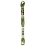 green embroidery floss, DMC 3051