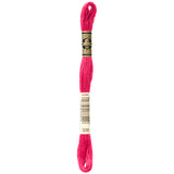 red embroidery floss, pink embroidery floss, DMC 309