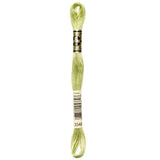 green embroidery floss, DMC 3348