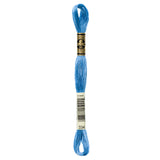 blue embroidery floss, DMC 334