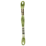 green embroidery floss, DMC 3364