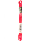 red embroidery floss, DMC 351