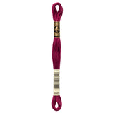 DMC embroidery floss, burgundy embroidery floss, DMC 3685