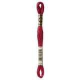 red embroidery floss, DMC 3721