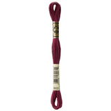 DMC embroidery floss, burgundy embroidery floss, DMC 3809