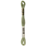 green embroidery floss, DMC 523