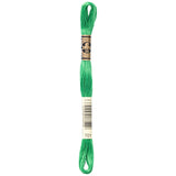 green embroidery floss, DMC 701