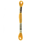 yellow embroidery floss, gold embroidery floss, DMC 728