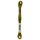 green embroidery floss, DMC 732