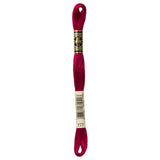 red embroidery floss, DMC 777