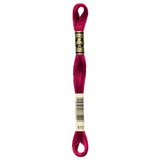 red embroidery floss, DMC 815