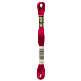 red embroidery floss, DMC 816