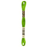 green embroidery floss, DMC 906