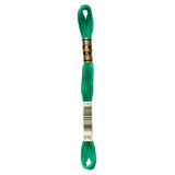 green embroidery floss, DMC 910