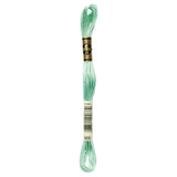 green embroidery floss, DMC 966