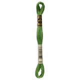 green embroidery floss, DMC 988