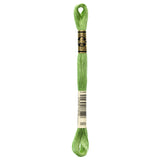 green embroidery floss, DMC 989