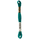 green embroidery floss, DMC 991