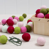 Cranberry Christmas Felt Balls