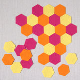 Felt-fetti Hexagons, die cut shapes